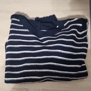 Black and White Striped Sweater